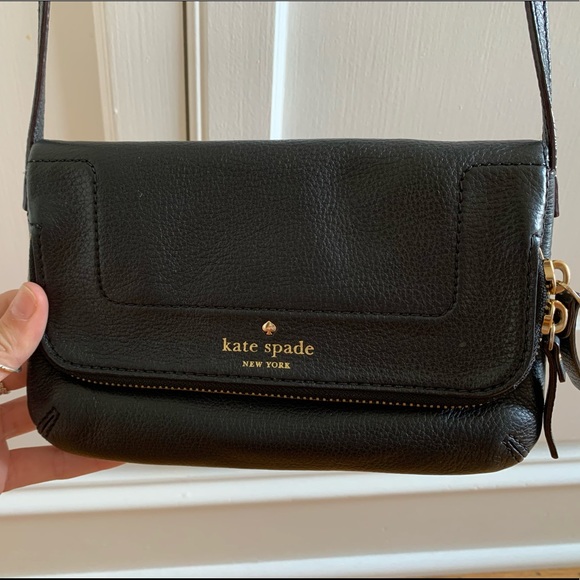 Kate Spade black crossbody purse - Picture 1 of 4